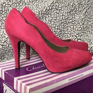 SOLD 🚫 Suede Pink High Heels